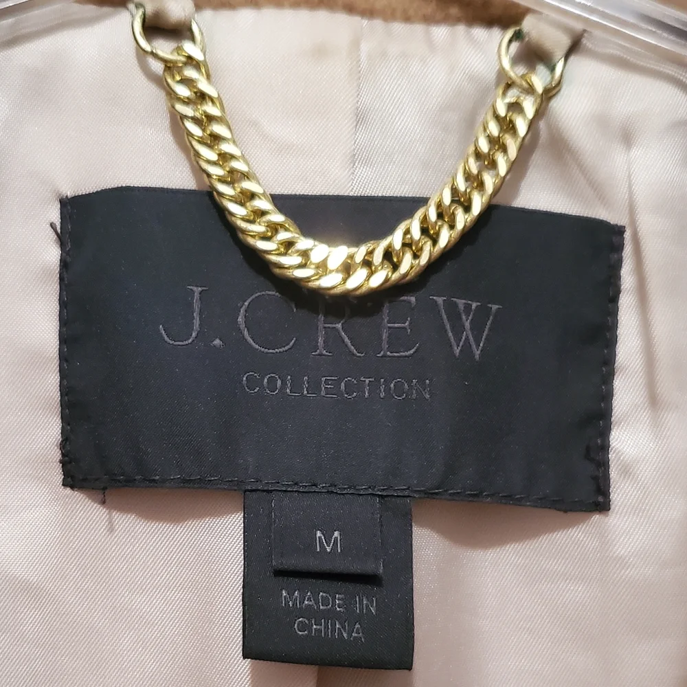 J. Crew Collection Camel Hair Relaxed Topcoat